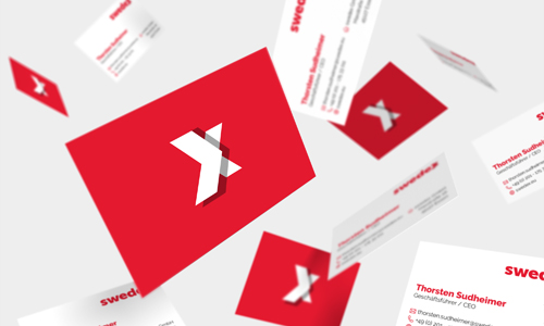 Gestaltete Visitenkarten im Flug – Printdesign mit klarer Linie und Aussagekraft